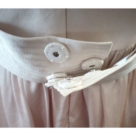 White By Vera Wang Dress Strapless W/Pockets Champagne Sz 2 Wedding Gown Prom - Picture 7 of 13